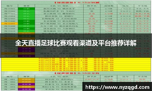 全天直播足球比赛观看渠道及平台推荐详解